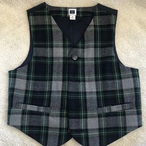 Janie & Jack Plaid Vest